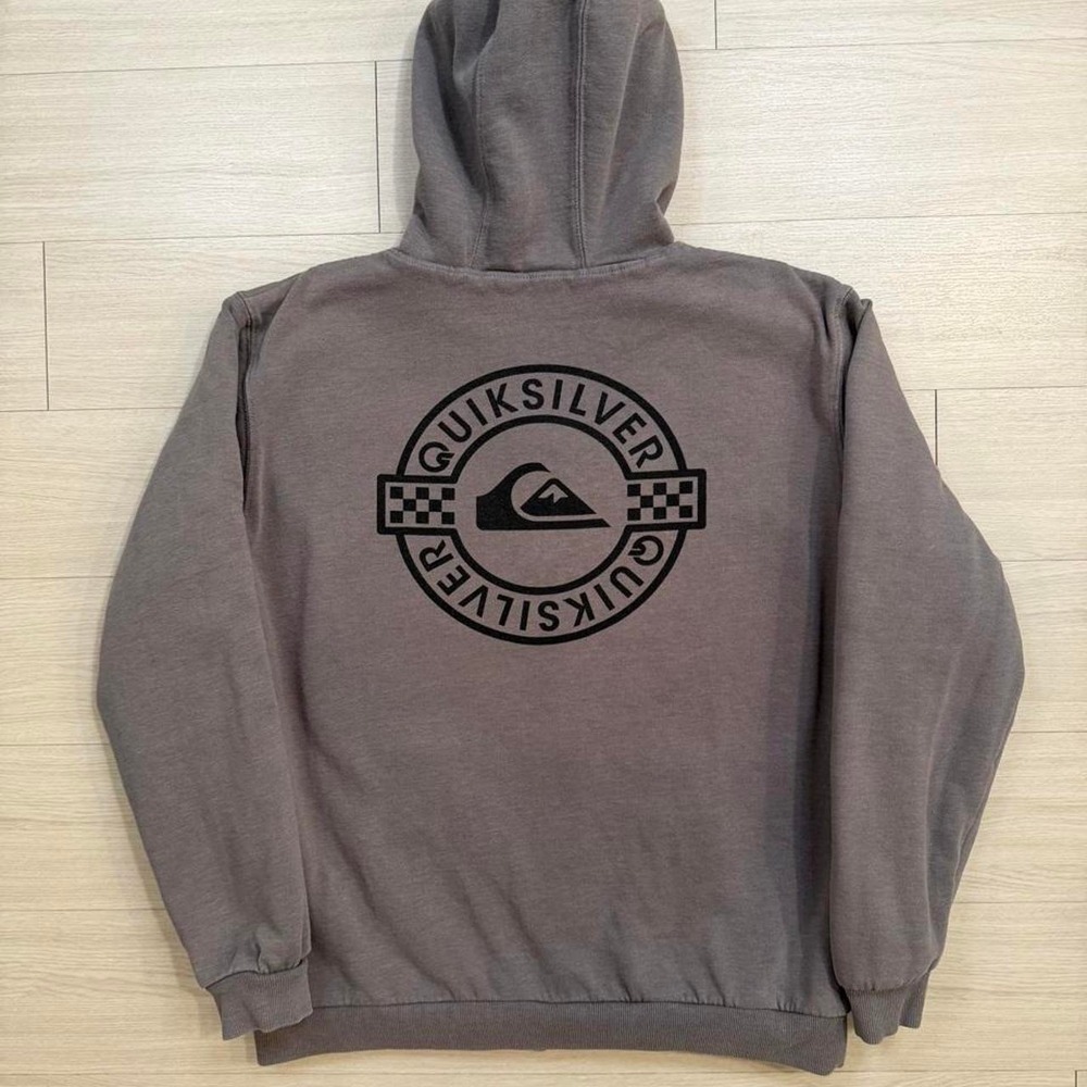 Quiksilver Better Circle Fill Zip Up Sherpa Hoodie Mens Size XXL Heavyweight